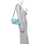 X TIFFANY Nappa Silver Baguette Blue Tiffany Silver