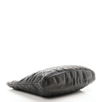 Calfskin Quilted CC Shopping Tote Black