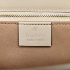 GG Supreme Monogram Horsebit 1955 Shoulder Bag Beige Mystic White