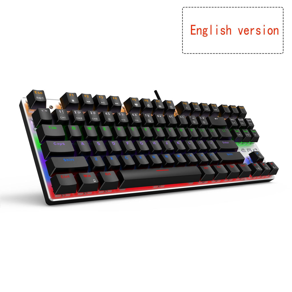 Edition Mechanical Keyboard 104 keys Red Switch Gaming Keyboards for Tablet Desktop - backlit black US-red switch