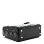Lambskin Cannage Small My ABCDior Lady Dior Black