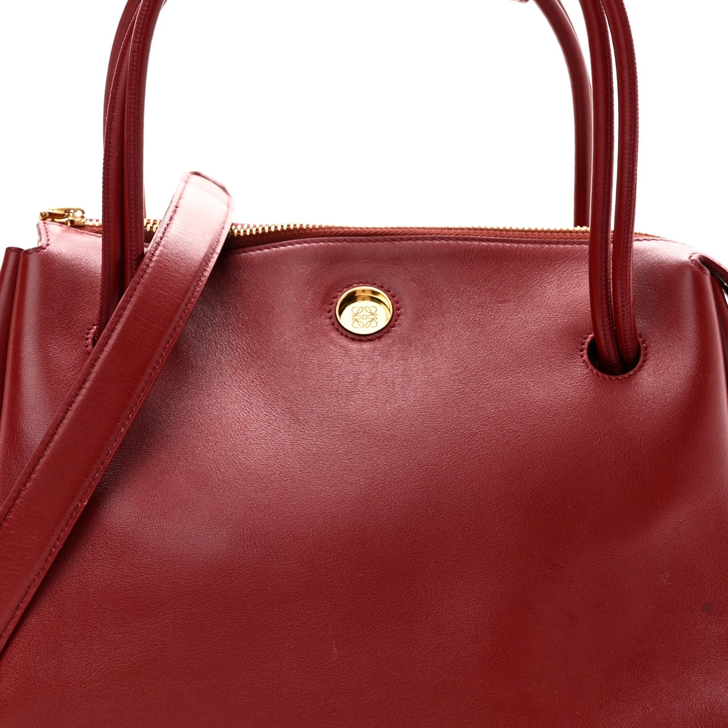 Supple Calfskin Medium Madrid Bag Dark Burgundy