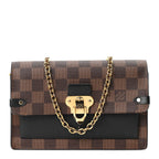 Damier Ebene Vavin Chain Wallet Black