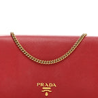 Saffiano Metal Oro Mini Bag Fuoco