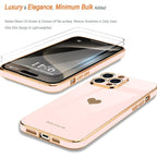 Entronix Bundle Compatible with iPhone 15 Pro - [Flexible] Glossy Heart Case & 2 Clear Screen Protectors