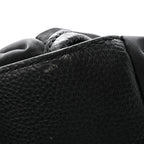 Nylon Grained Calfskin Watson Diaper Bag Black
