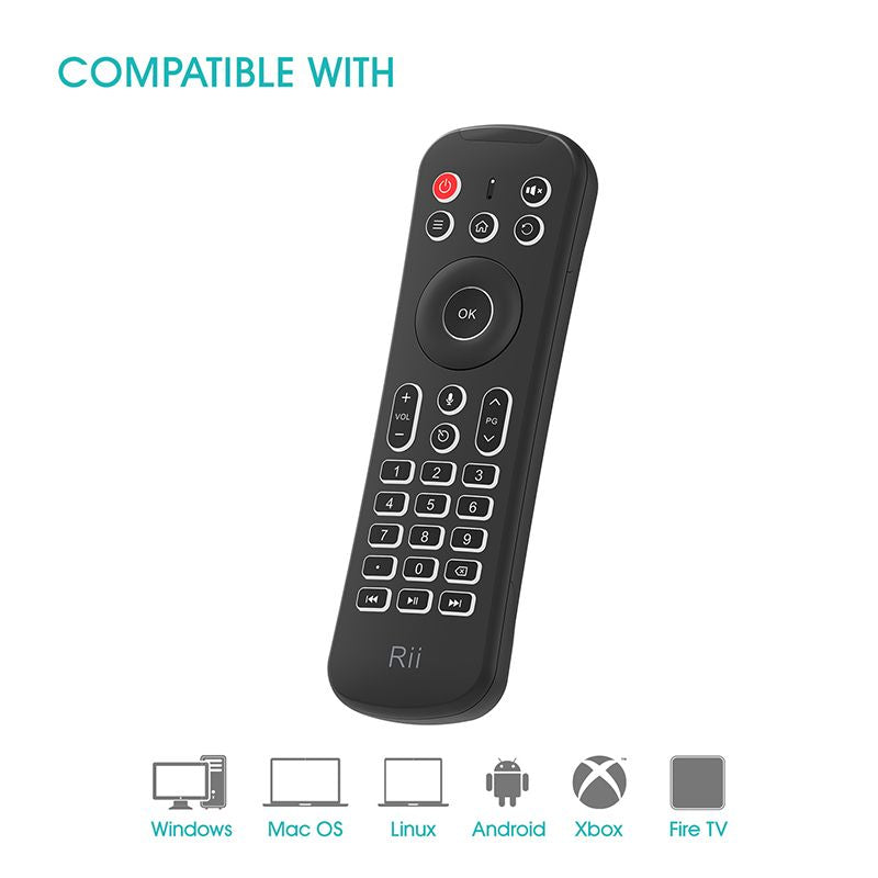 MX6 2.4G Mini Wireless Keyboard Remote Control for Computer, TV, Android Set Top Box
