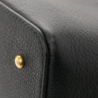 Grainy Calfskin VLogo Escape Hobo Bag Black
