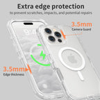 Entronix [Magnetic] Case Compatible with iPhone 16 Pro - [Clear] Triple-Layer Heavy Duty Protection