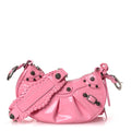 Patent Faux Leather Le Cagole Shoulder Bag XS Sweet Pink