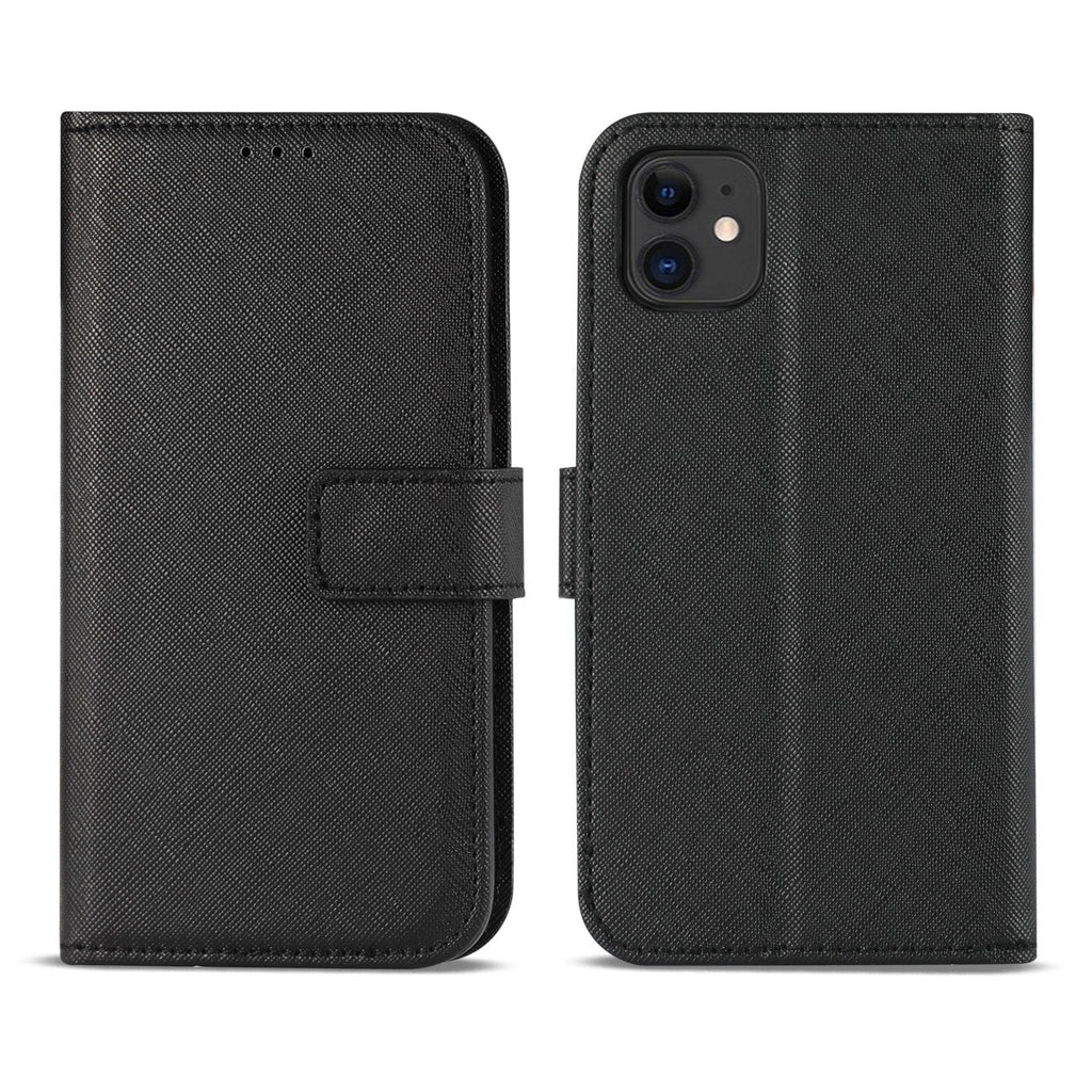 Slim Stand Case With Card Holder Slots Apple Iphone 12 Mini In Black