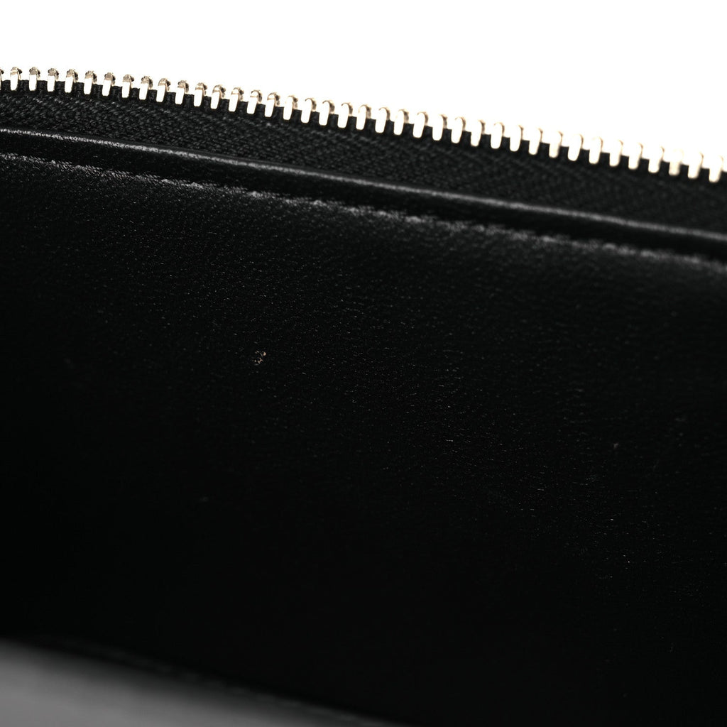 Lambskin Quilted Small Pillow Crush Vanity Case With Chain Black