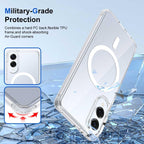 Entronix [Magnetic] Case Compatible with Galaxy S25 Edge - [Hard Back] Slim Clear