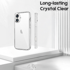 Entronix Case Compatible with iPhone 17 - [Hard Back] Slim Clear