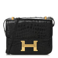 Shiny Caiman Crocodile Constance 23 Black