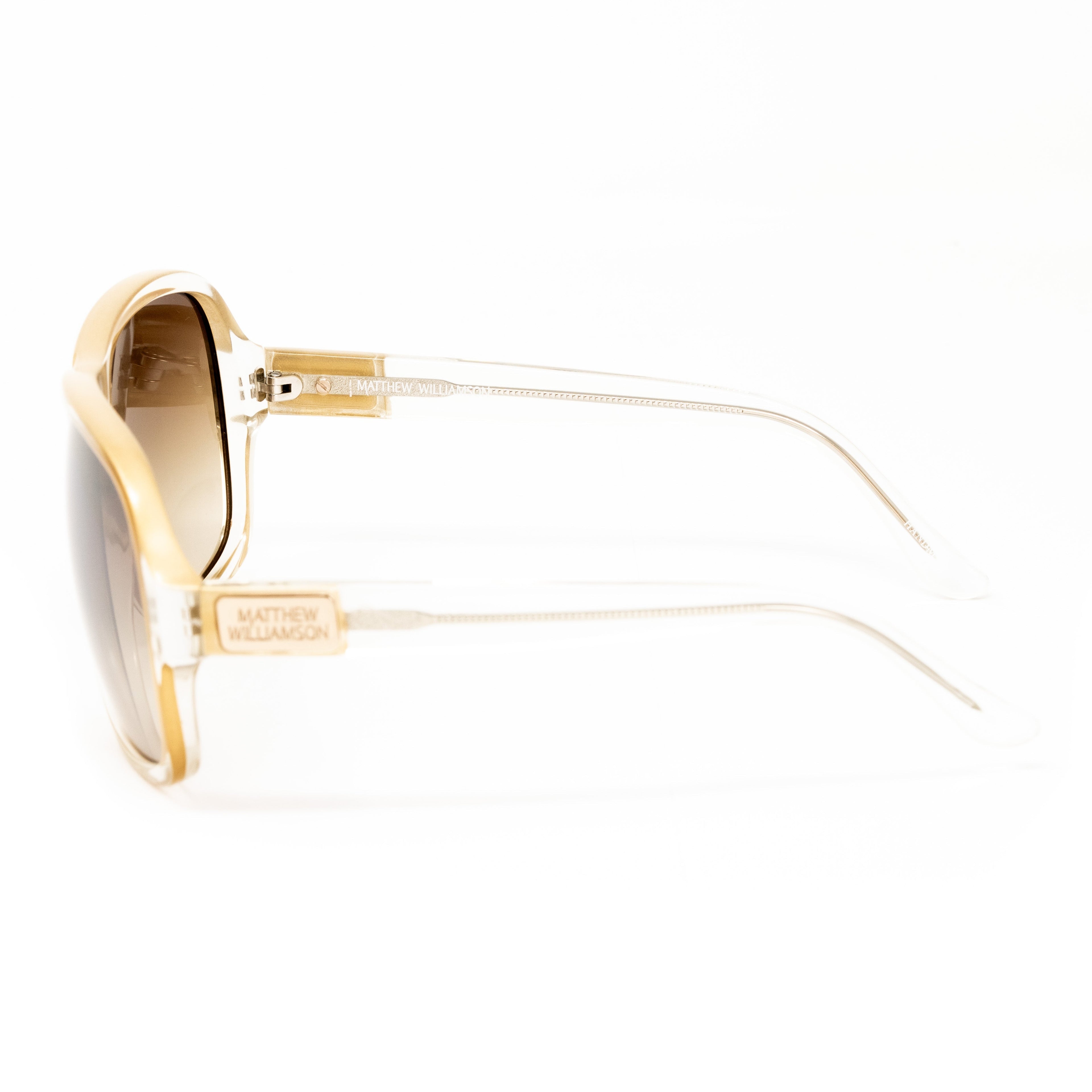 Matthew Williamson x Linda Farrow Gold Sunglasses