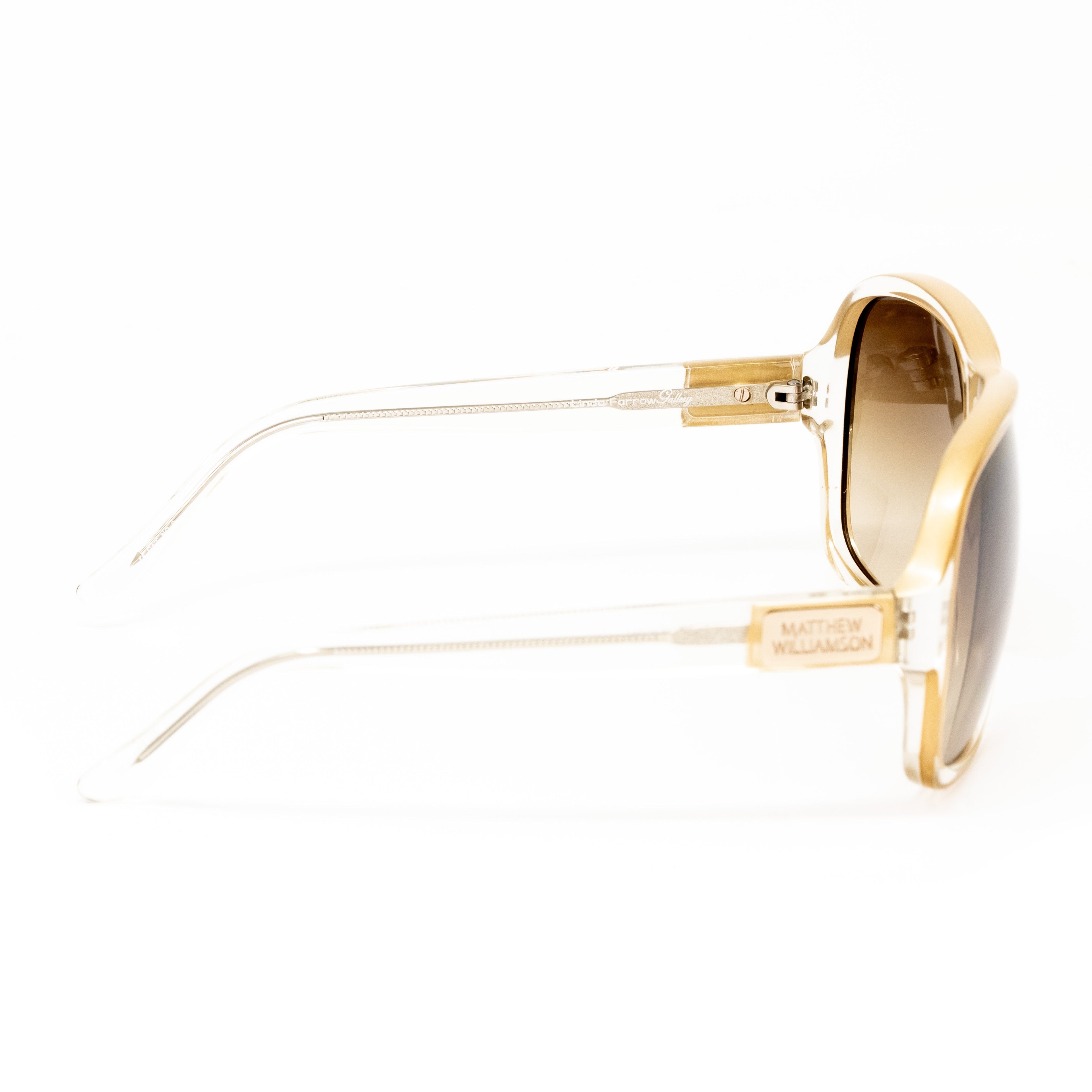 Matthew Williamson x Linda Farrow Gold Sunglasses