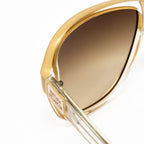 Matthew Williamson x Linda Farrow Gold Sunglasses