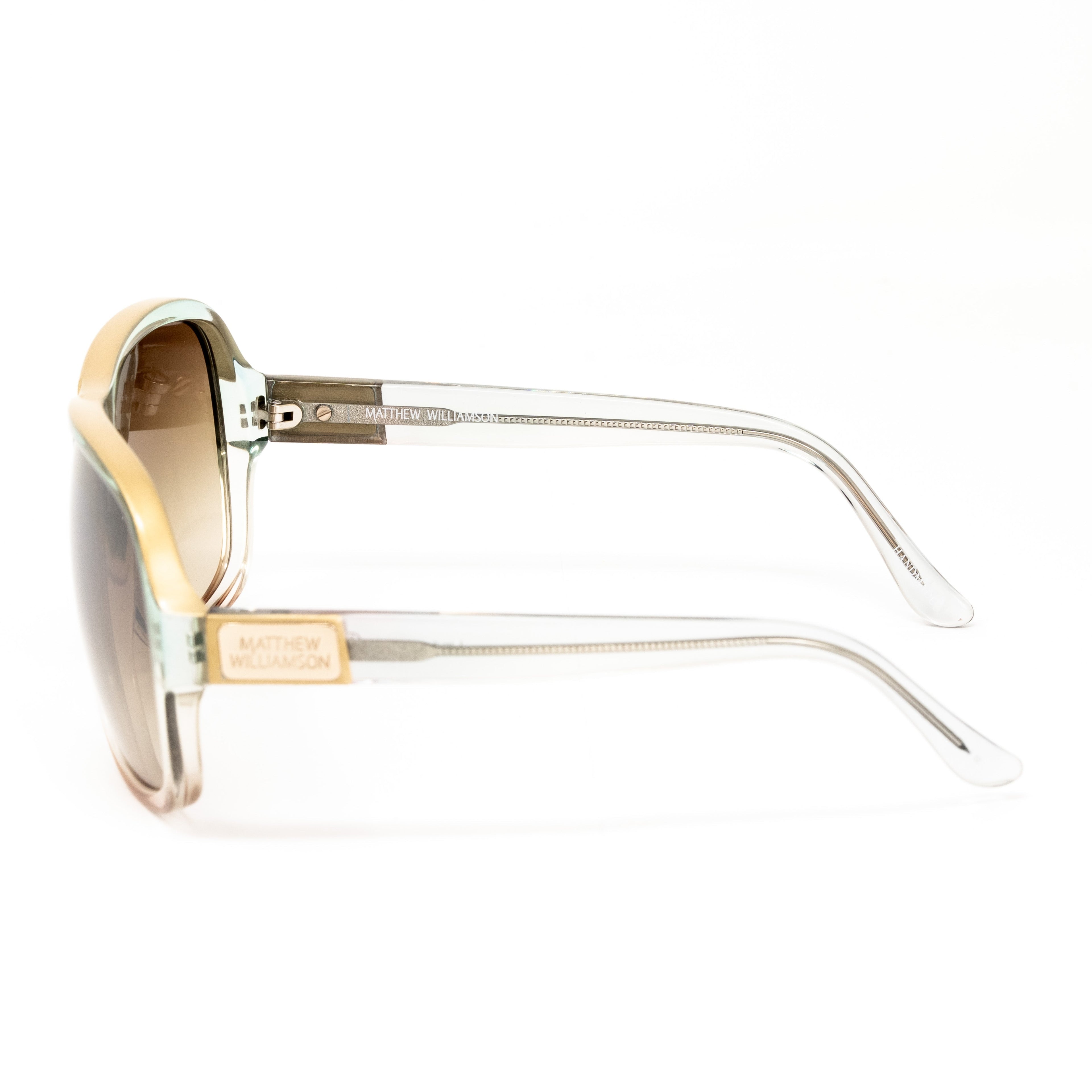 Matthew Williamson x Linda Farrow Gold Sunglasses