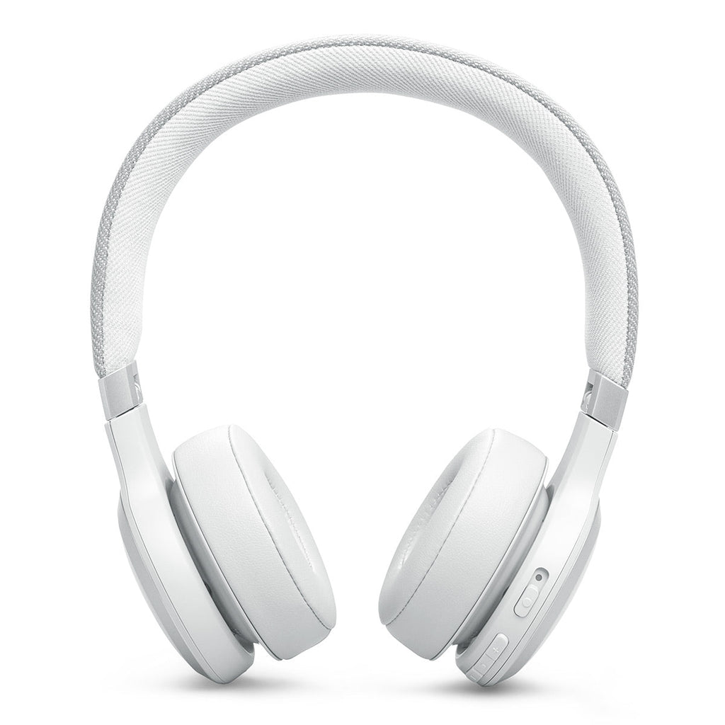 JBL Live 670NC Wireless On-Ear Adaptive Noise Cancelling Headphones (White)