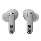JBL Live Beam 3 Noise-Cancelling Earbuds with Smart Case (Silver)