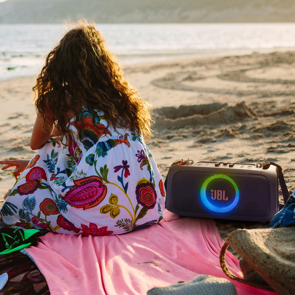 JBL PartyBox On-The-Go Essential Portable Party Speaker with gSport Carrying Bag