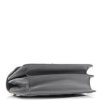 Caflskin Quilted Dual Handle Chain Flap Bag Grey