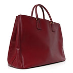 Saffiano Lux Extra Large Galleria Double Zip Tote Cherry
