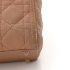 Ultra Matte Calfskin Cannage Medium Lady Dior Beige