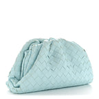 Nappa Maxi Intrecciato The Pouch Oversized Clutch Teal Washed