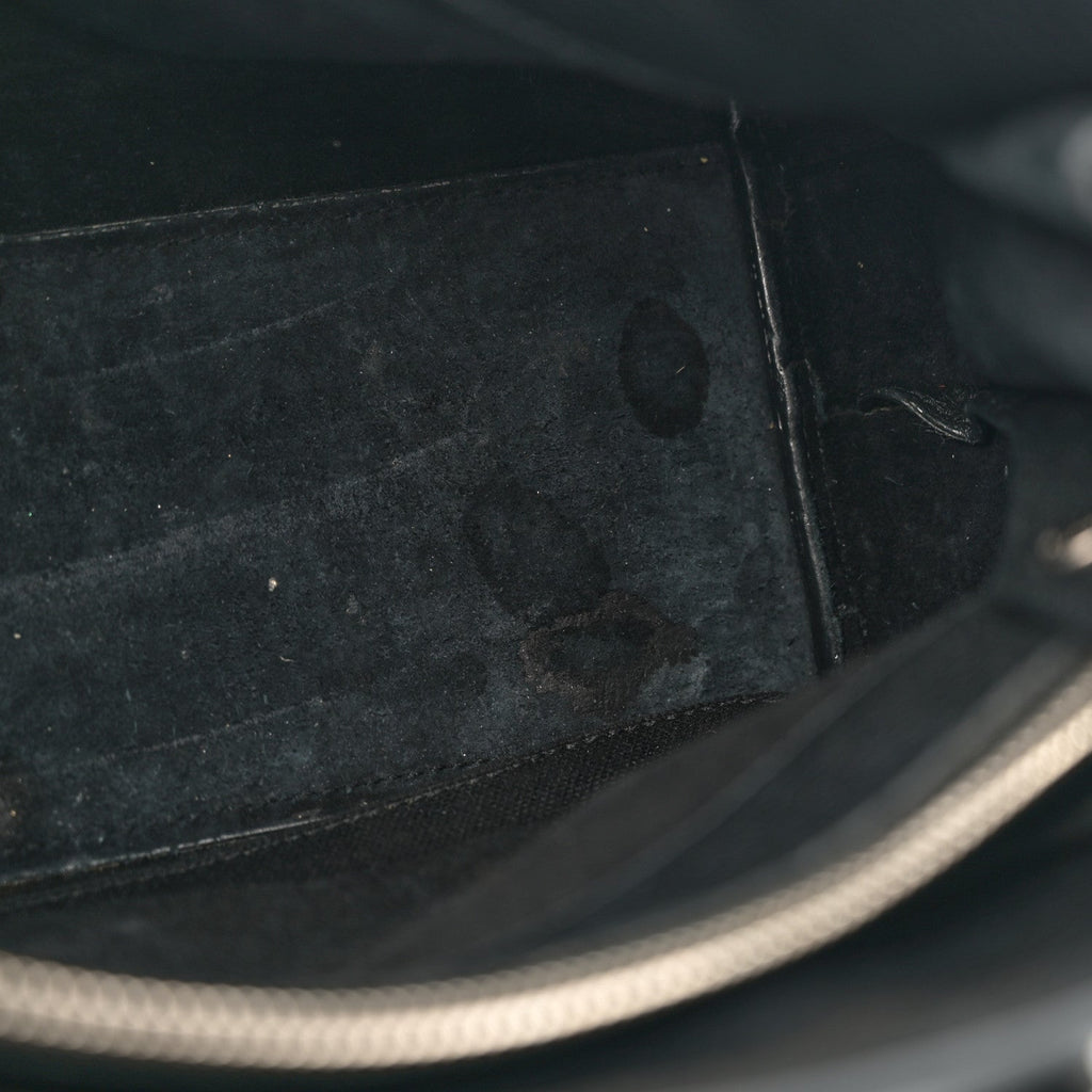 Grained Calfskin Baby Sac De Jour Souple Black