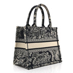 Canvas Embroidered Small Dioriviera Toile De Jouy Book Tote Blue