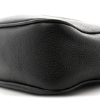 Pebbled Calfskin Small Soho Disco Bag Black