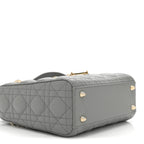 Lambskin Cannage Small My ABCDior Lady Dior Grey
