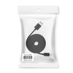 Reiko 3.3Ft Pvc Material 8 Pin Usb 2.0 Data Cable In Black And Simple Packaging