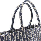 Oblique Large Book Tote Blue Multicolor