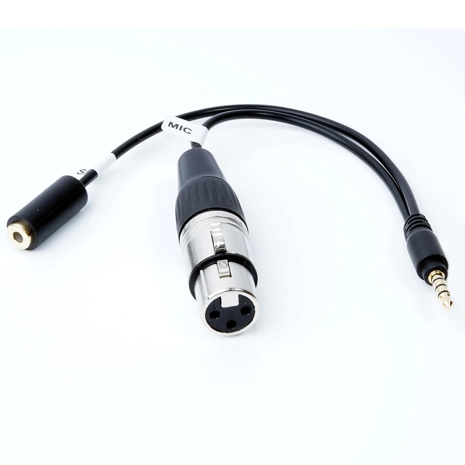 Movo TCB2 XLR F Microphone to TRRS M Phone Adapter