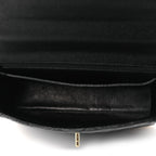 Caviar Quilted Jumbo Kelly Flap Black