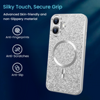 Entronix [Magnetic] Case Compatible with iPhone 17 - Rhinestone-Covered Back