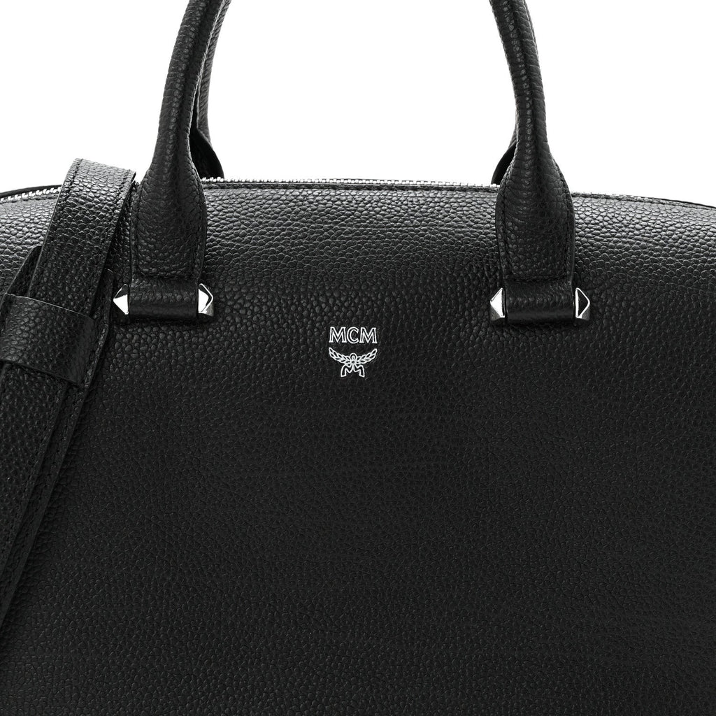 Grained Calfskin Medium Ella Boston Black