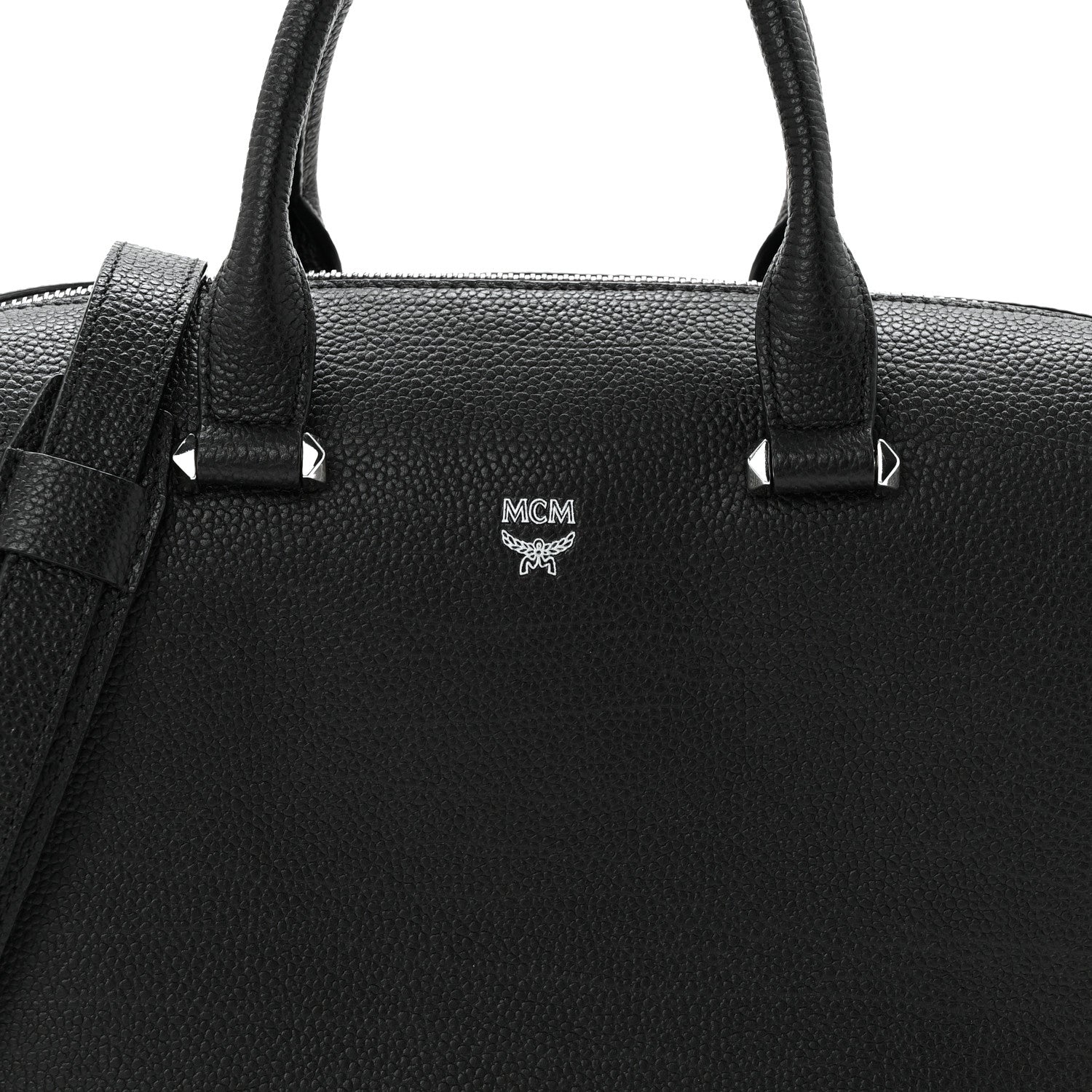 Grained Calfskin Medium Ella Boston Black