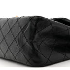 Aged Calfskin Quilted 2.55 Reissue 225 Flap Black