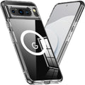 Entronix [Magnetic] Case Compatible with Pixel 9 Pro XL - [Hard Back] Slim Clear
