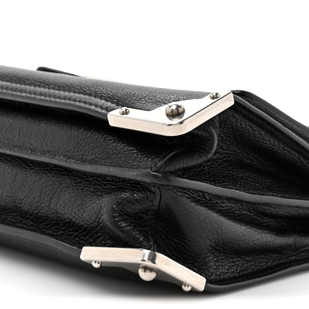 Glace Calf Soft Cahier Bag Black Astrale