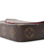Monogram Pochette Felicie Chain Wallet Fuchsia