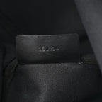 Textured Coated Canvas Bambi Print Large Antigona Tote Black