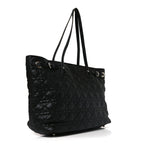 Coated Canvas Cannage Small Panarea Tote Black