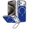 Entronix [Magnetic] Case Compatible with iPhone 17 Pro Max � Color Back w/ Camera Frame Stand & Rubber Edges