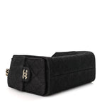 Denim Quilted Mini Chanel 25 Handbag Dark Blue
