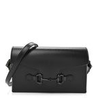 Azalea Calfskin Monochrome Mini Horsebit 1955 Shoulder Bag Black